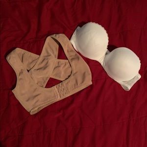 2 items. Bra 34 B and a medium correct posture 😊
